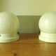 Ceiling lights with glass ball and foot porcelain