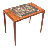 Side table with ceramics, Denmark, 1960s. After renovation.