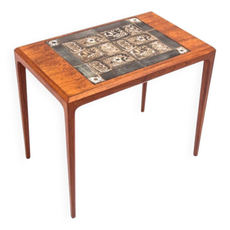 Table d'appoint en céramique, Danemark, années 1960. Après rénovation.