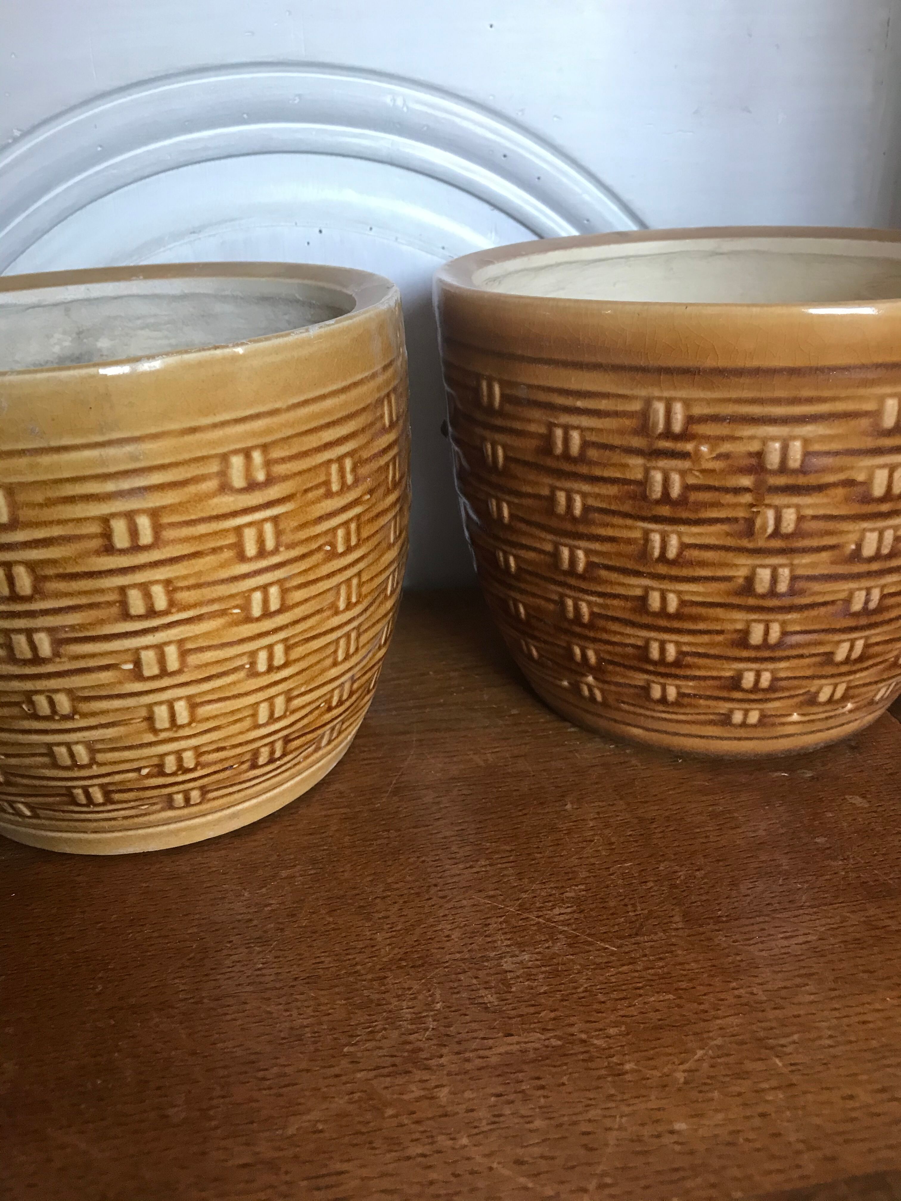 Vintage ceramic pot cover