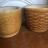 Vintage ceramic pot cover