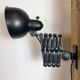 Black Industrial Bauhaus Scissor Wall Lamp from Kaiser Idell, 1930s