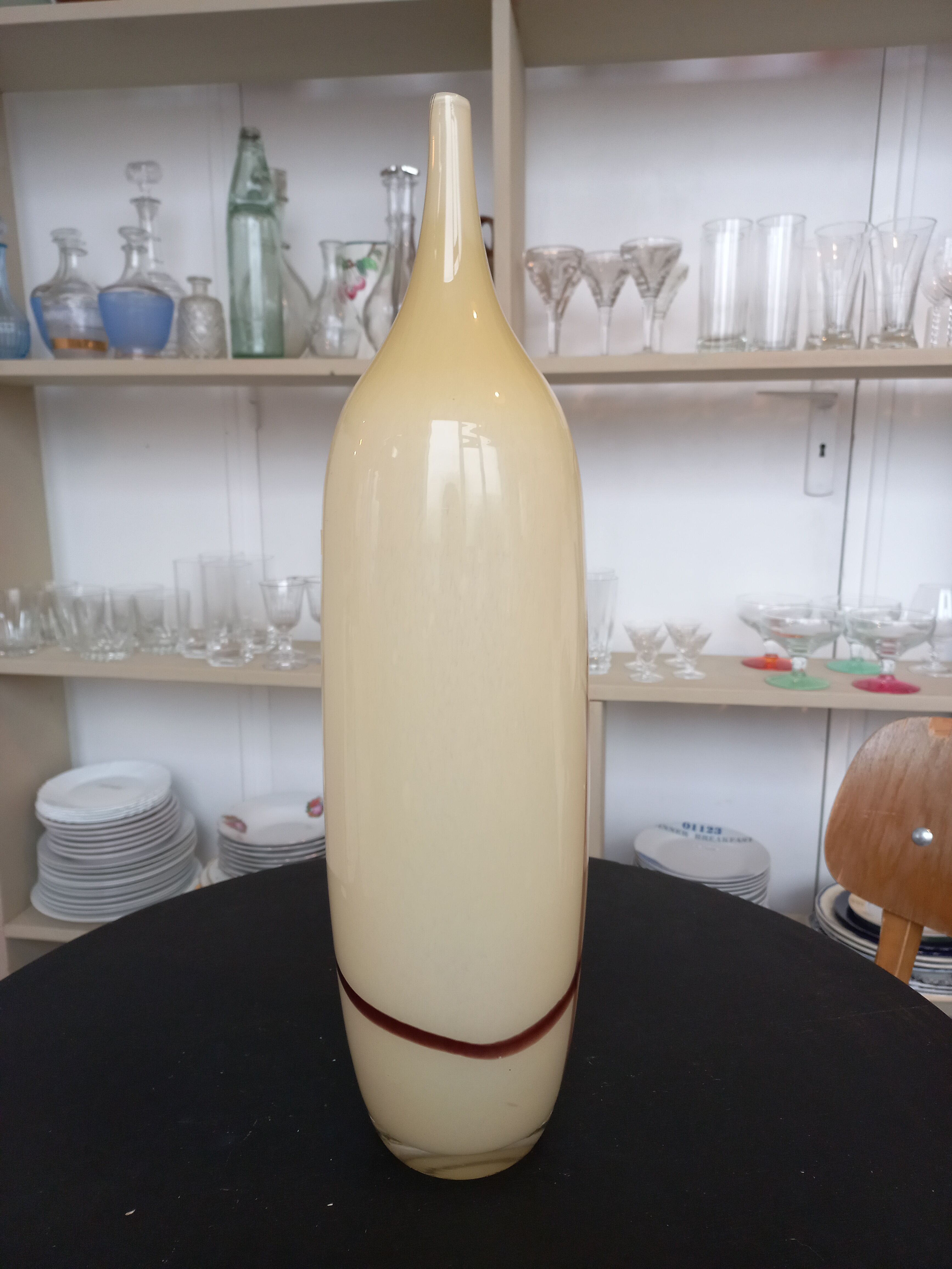 Blown glass vase