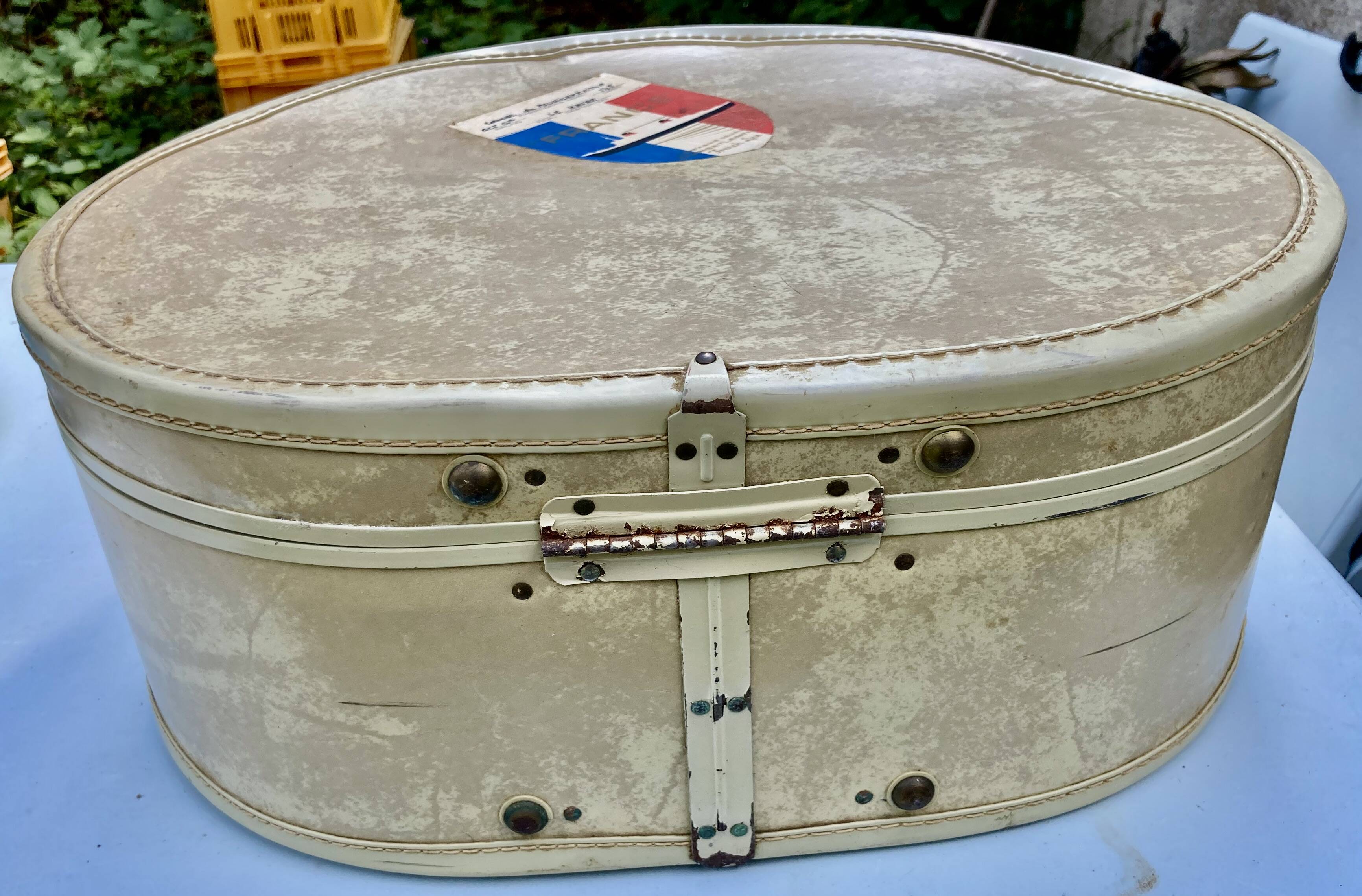 Vintage samsonite streamlite hat suitcase - liner france