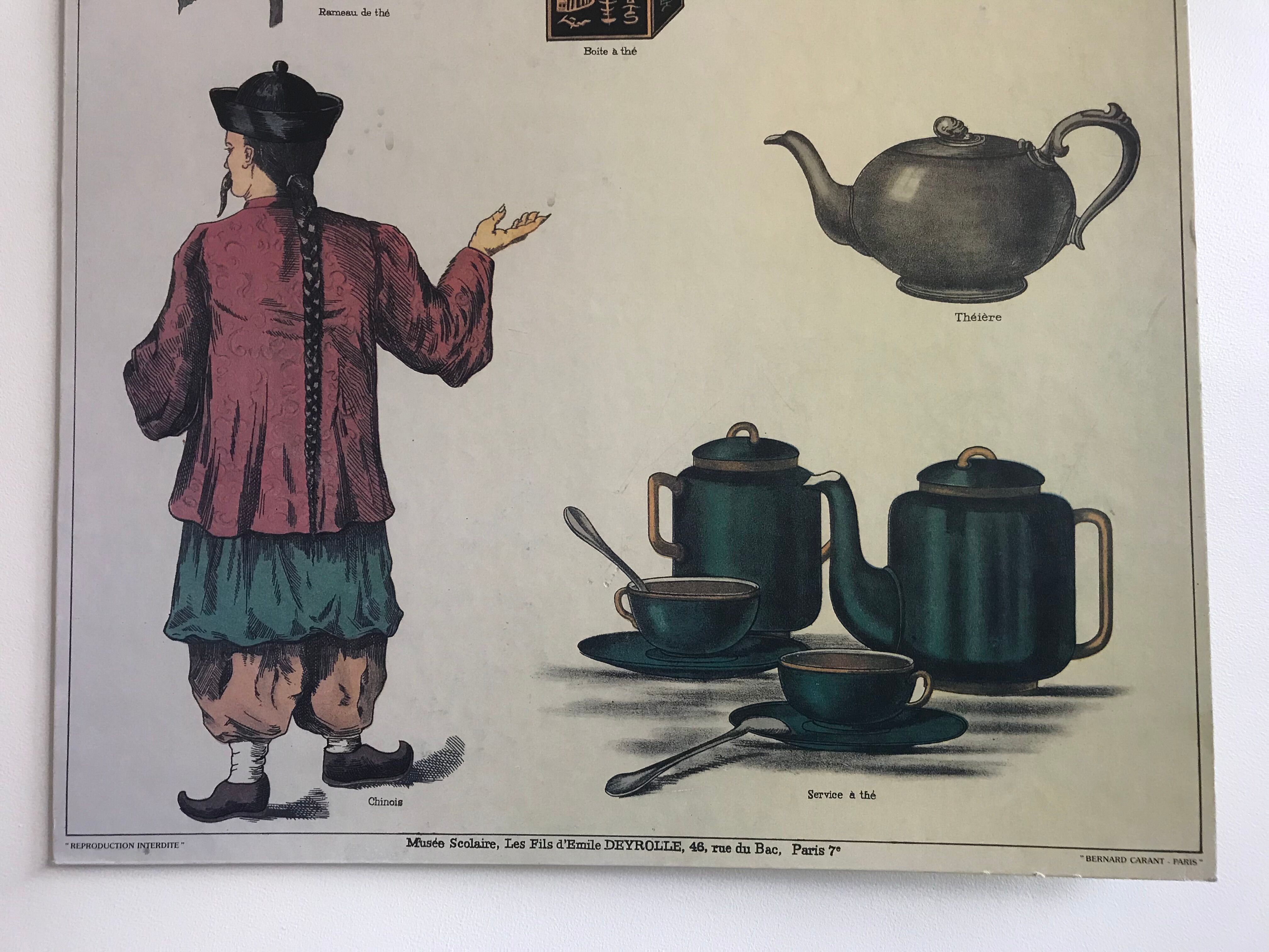 Cardboard poster "tea"