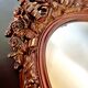 Miroir baroque en bois ovale