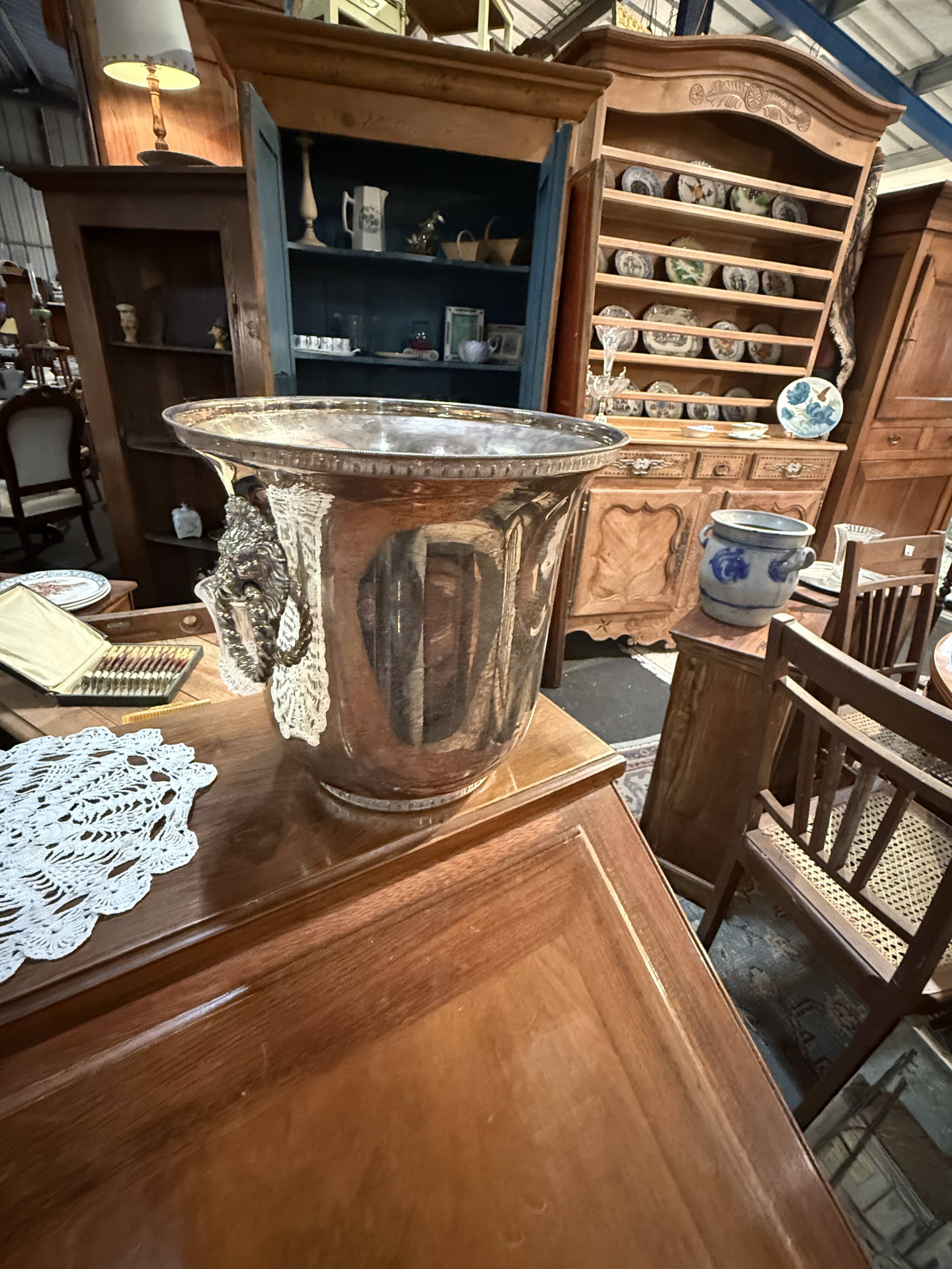 Silver-plated champagne bucket