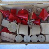 Wooden castle cube construction