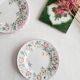 Set of 6 dessert plates Churchill, briar rose