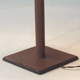 Lampe en cuir piqué sellier 1950 vintage