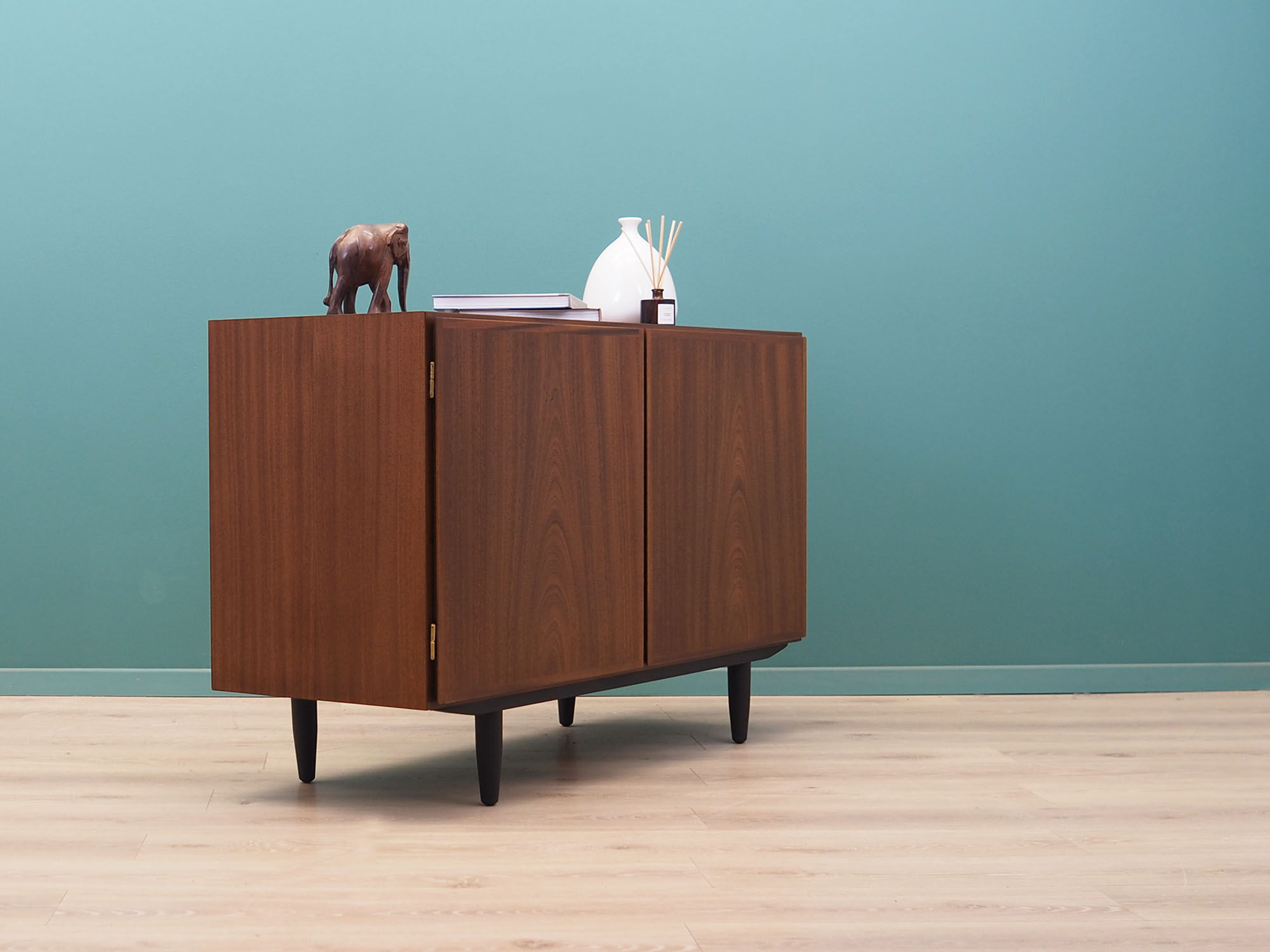 Mahogany cabinet, Danish design, 1970s, manufactured by Omann Jun