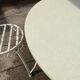 Garden furniture wrought iron 50s germany white and formica