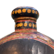 Indian painted metal jar