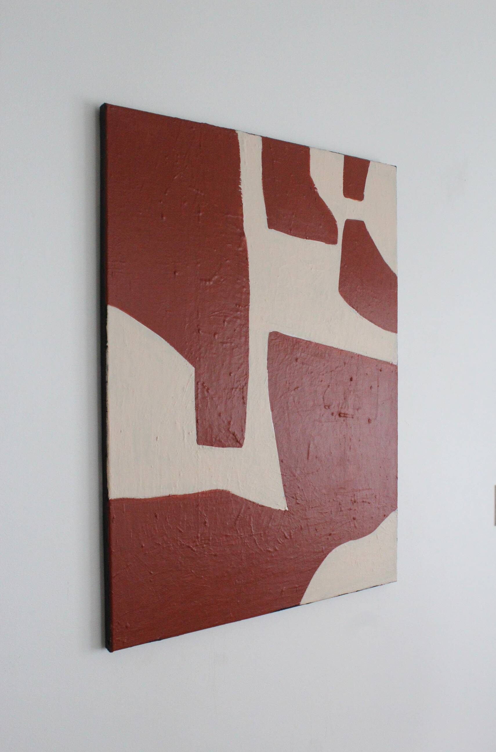 Minimalist terracotta canvas. 2. by Bodasca