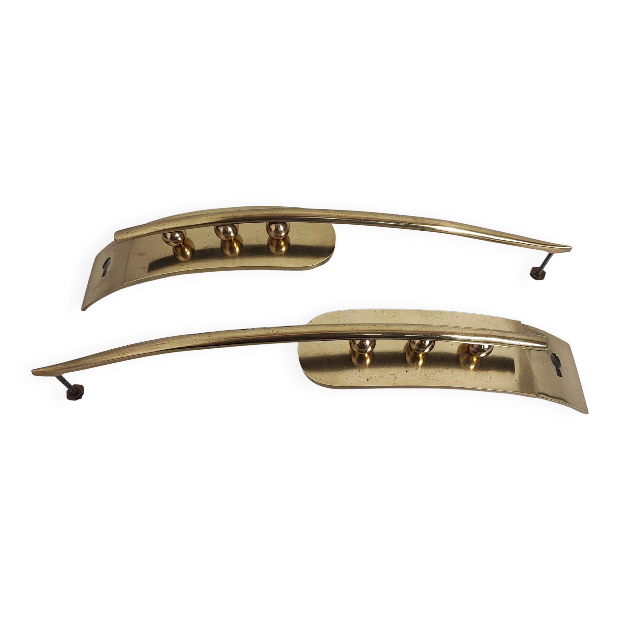 Art Deco brass handles