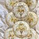 Hand-painted dessert plates Keraluc Quimper Brittany