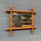 Antique faux bamboo mirror from France