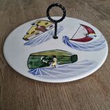 Vallauris vintage cheese platter