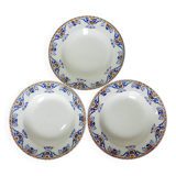 3 vintage deep plates from Moulin des Loups and Hamage St Gast 220525