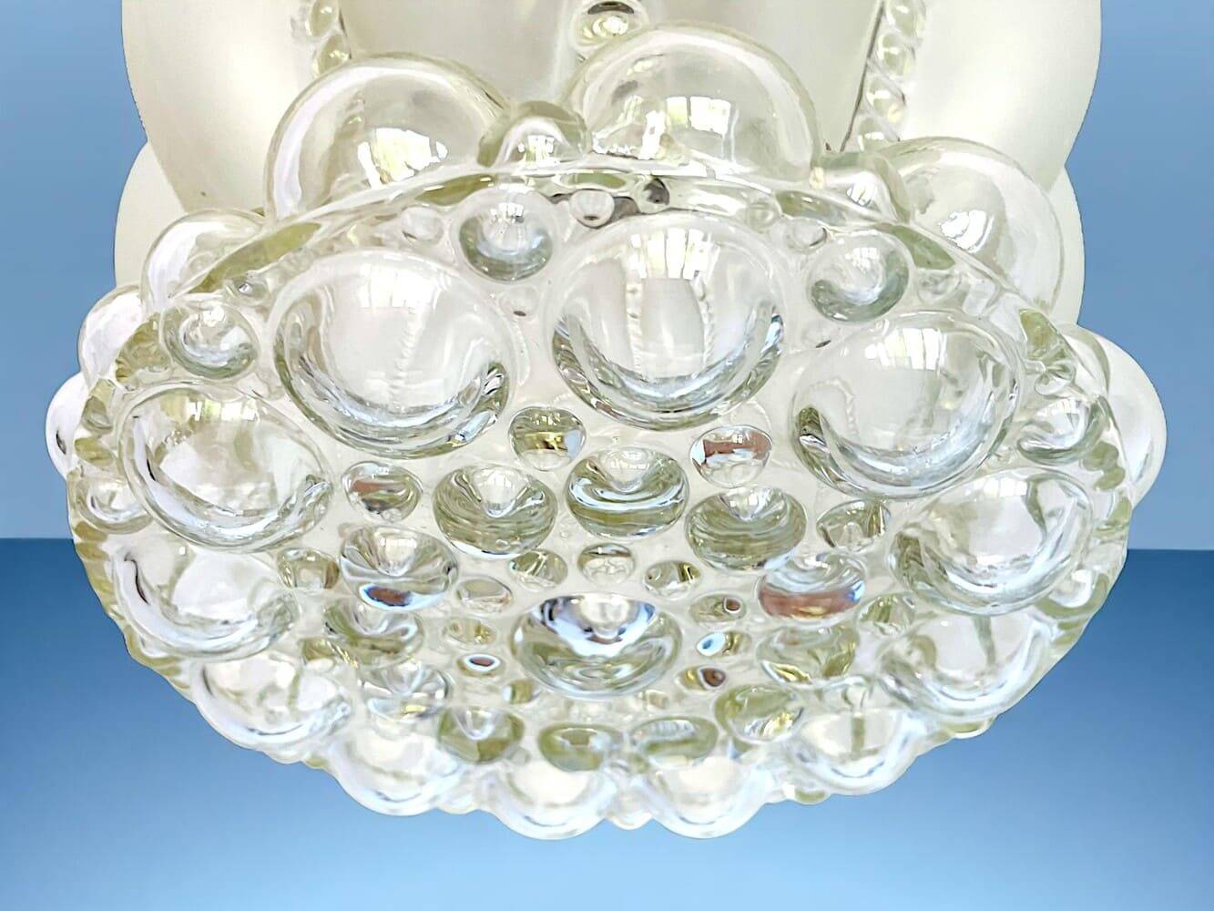 Large Frosted Bubble Glass Hanging Light