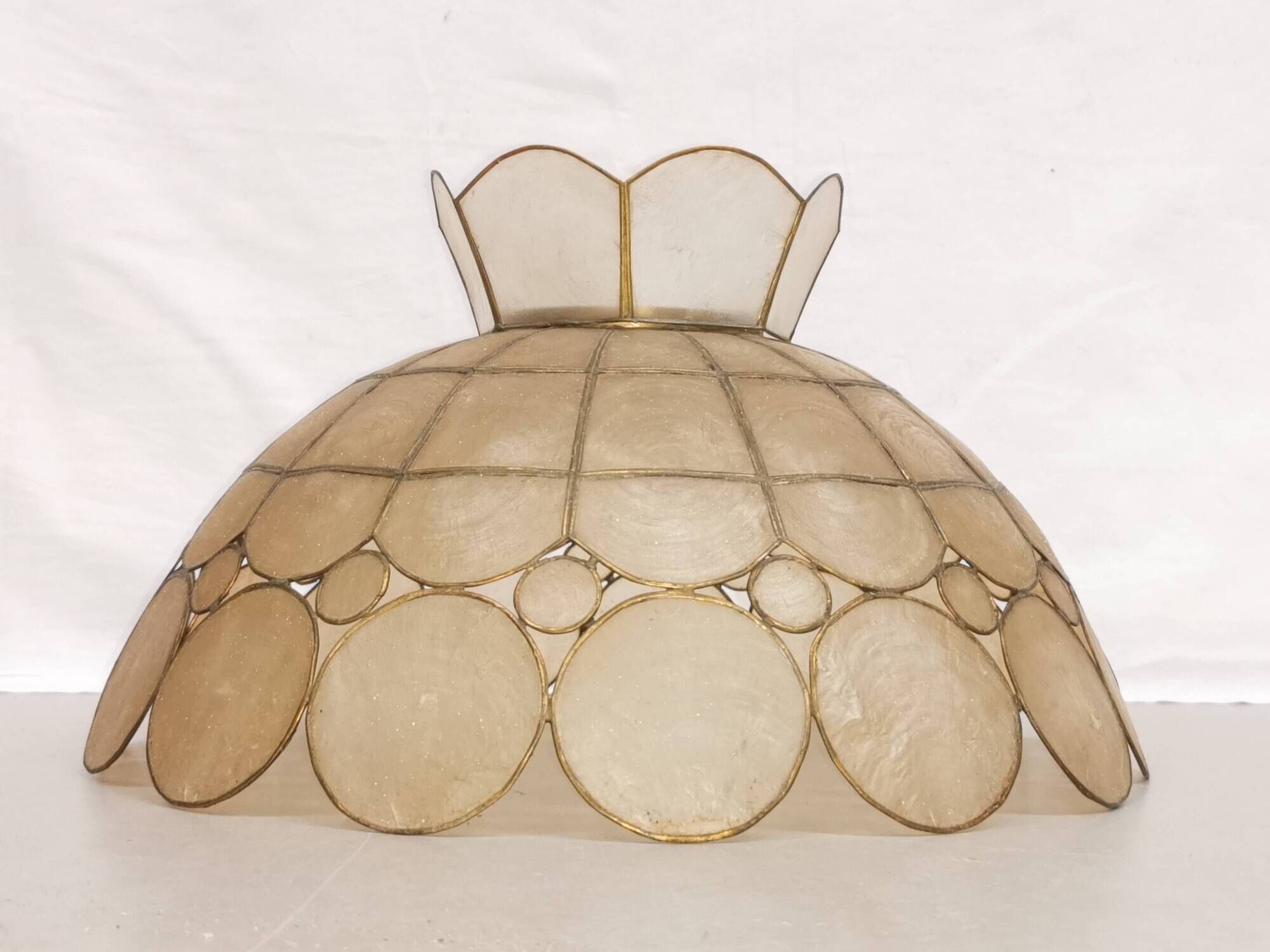 Vintage chandelier, mother-of-pearl suspension