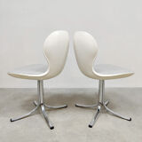 Chaises de bureau de salle à manger vintage space age