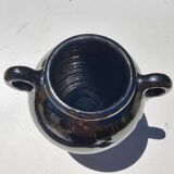 Biot glossy black potiche