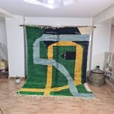 Handmade wool Berber rug 200 X 240 CM