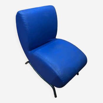 Purple blue armchair from the 70s