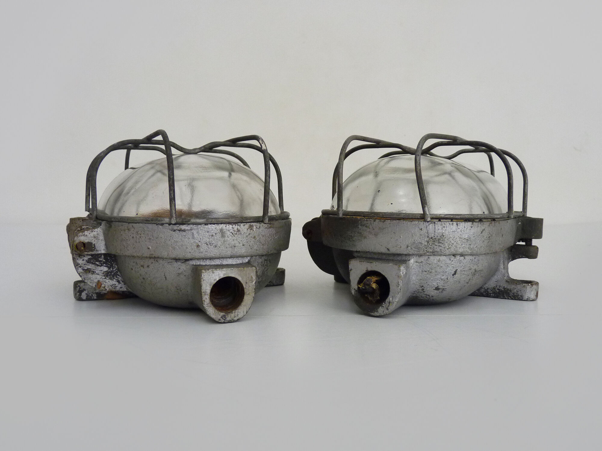 Pair of industrial sconces year 50/60