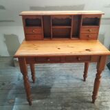 Bureau secrétaire en pin
