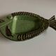 Small fish dish in glazed earthenware Dieulefit 1960