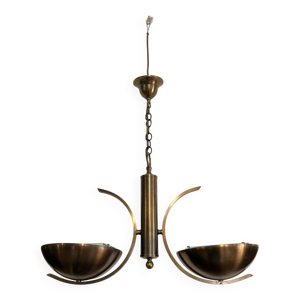 Ancien Suspension lustre - laiton italien