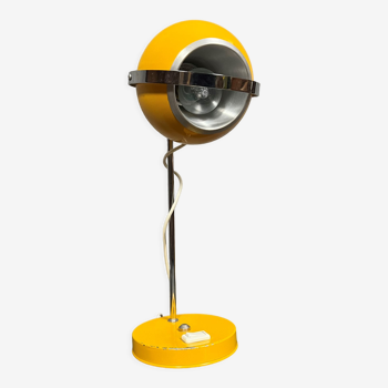 Lampe monteuse eyeball vintage en acier des années 60-70