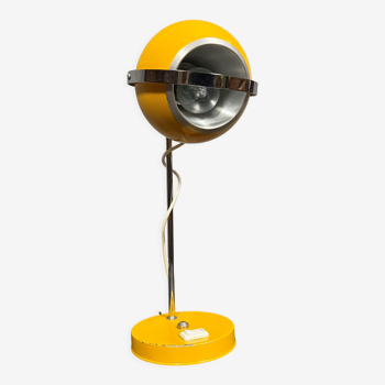 Vintage eyeball steel editor lamp from the 60s-70s