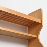 Pine wall-mounted sideboard, Les Arcs 1800, circa 1970