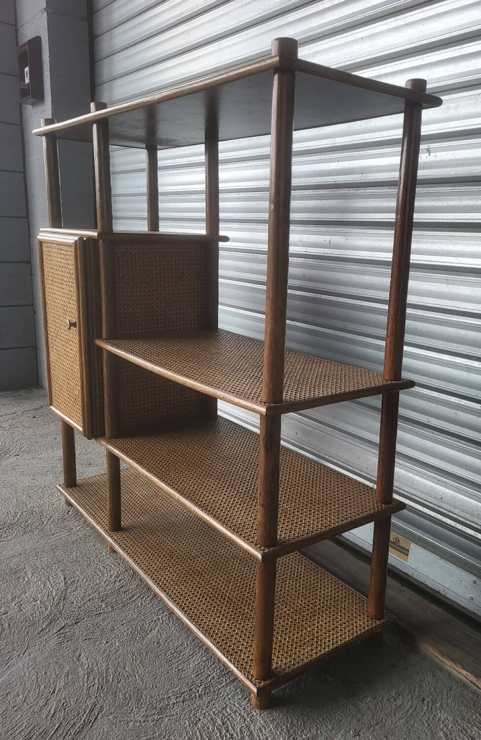 Vintage shelving storage unit library