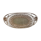 Large old oval wicker basket