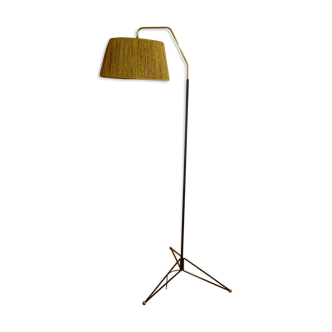 Vintage 50's stem brass floor lamp