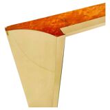 1970s goldenrod wall mirrorc