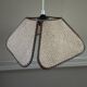 Vintage rattan blade pendant light