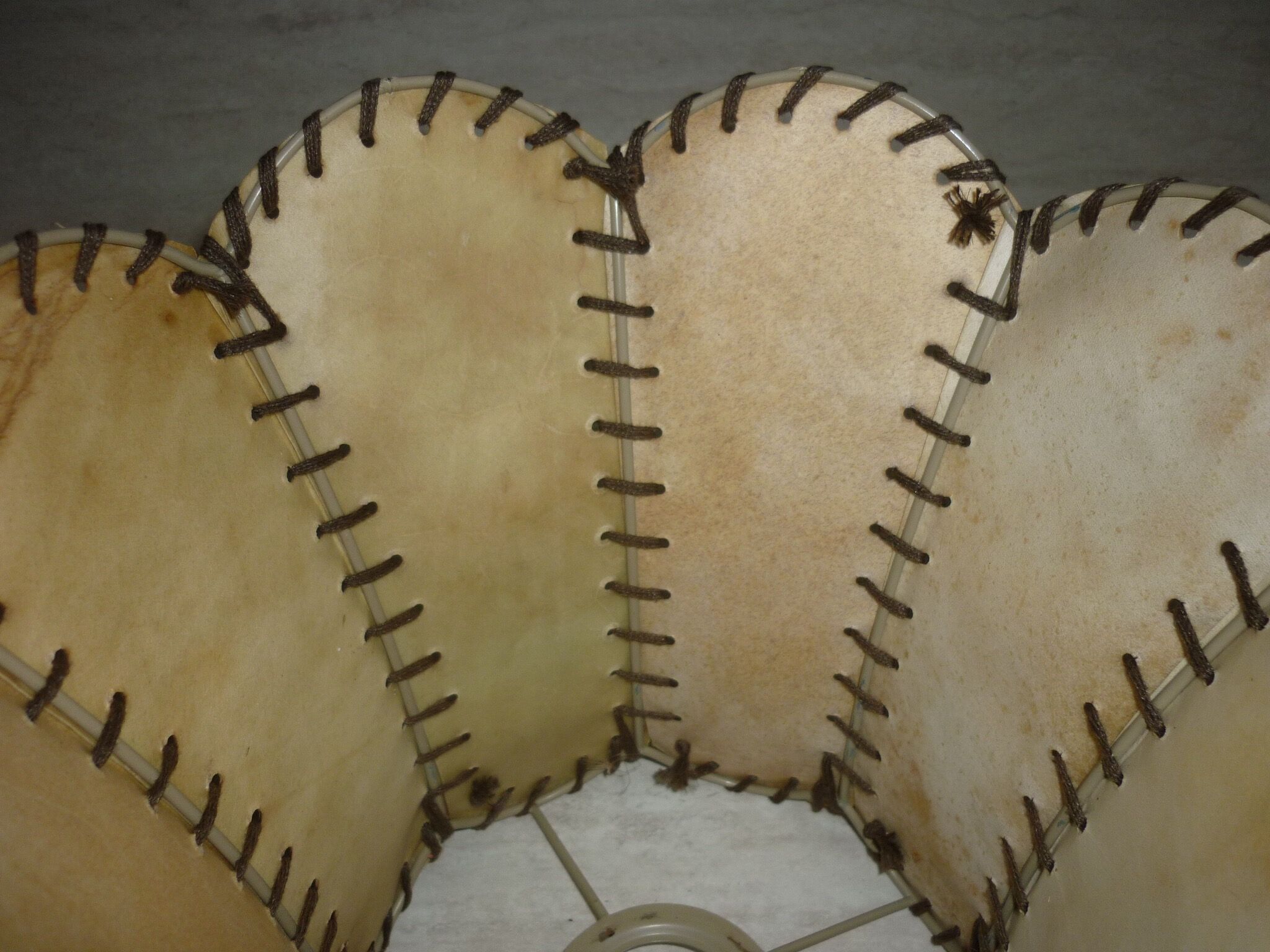 Goat skin lampshade