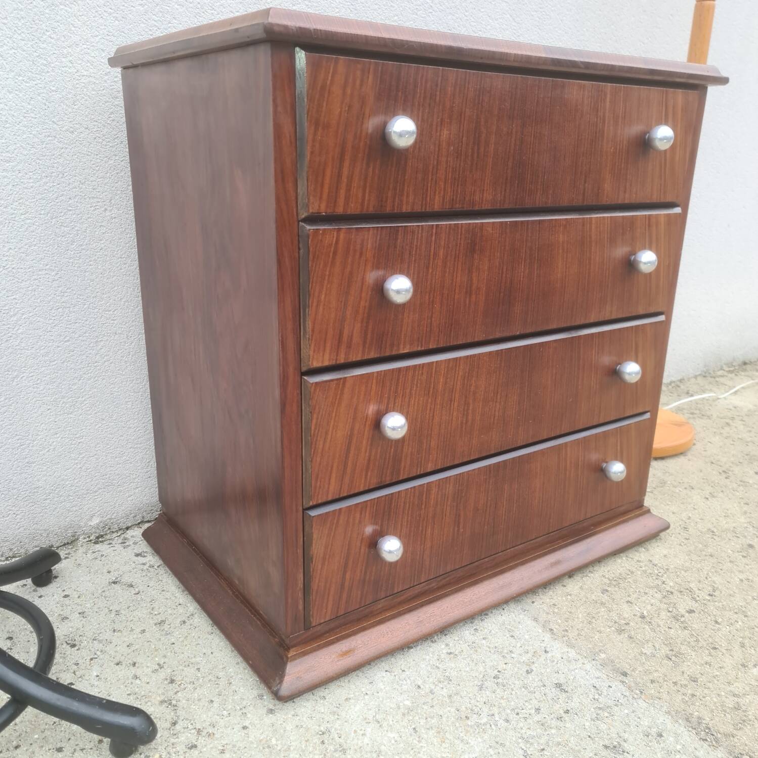 Commode vintage 1940 art déco en palissandre