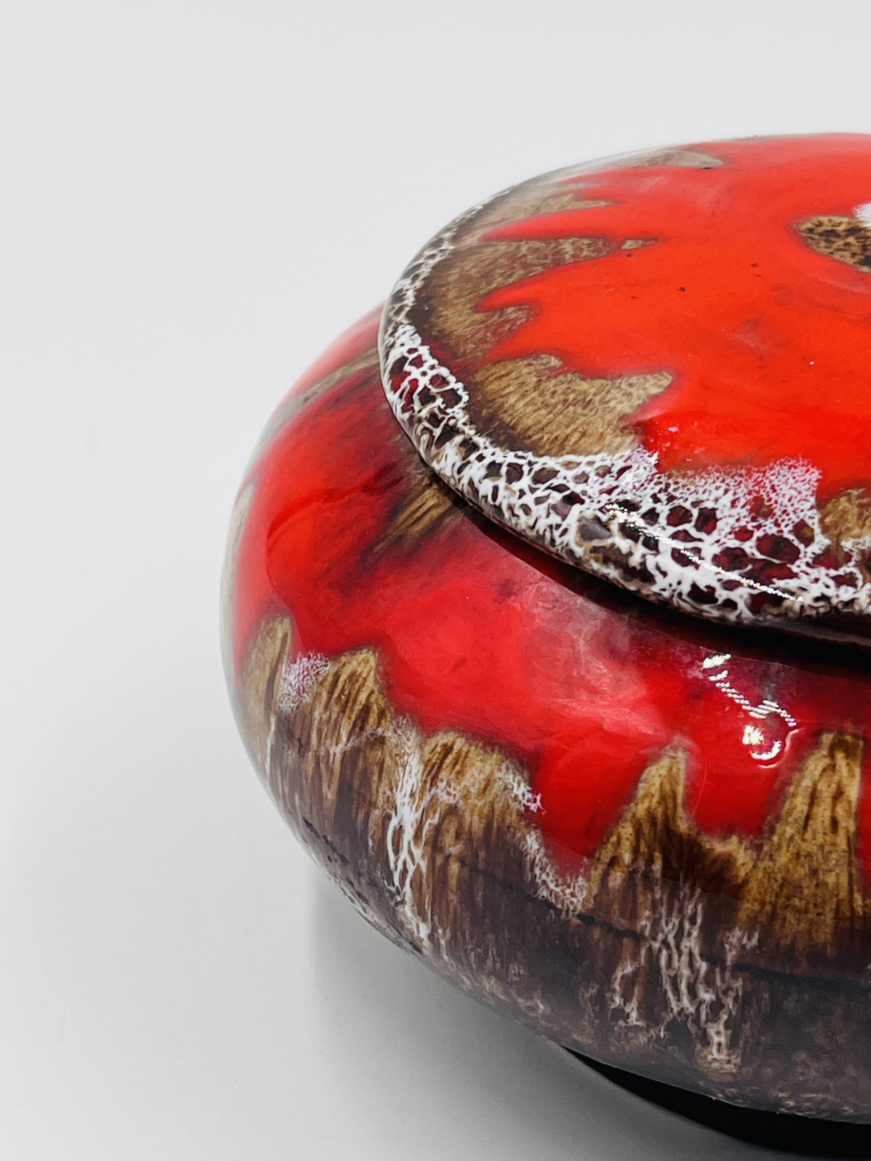 Vallauris red candy dish