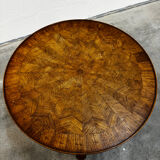 Marquetry wooden side table