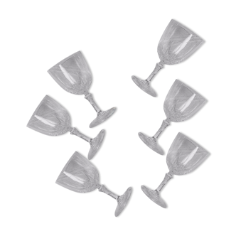 Water glasses in Cristal D'Arques compiègne model