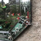 Venetian mirror circa 1900, 100x54 cm