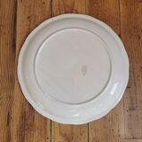 Plat rond Digoin, corbeille de fleurs