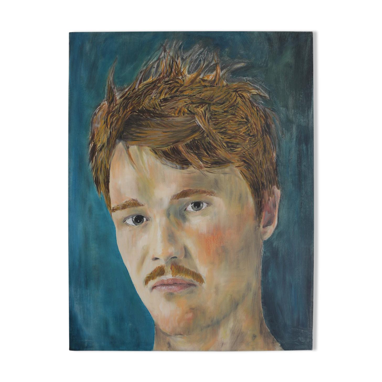 Portrait painting young man