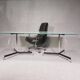 Table tripode italienne / plateau en verre mat / Gabriel Teixidós